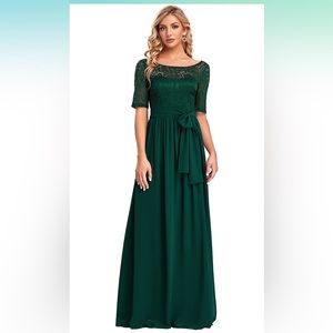 Amazon bridesmaids dress. Size 14 dark green